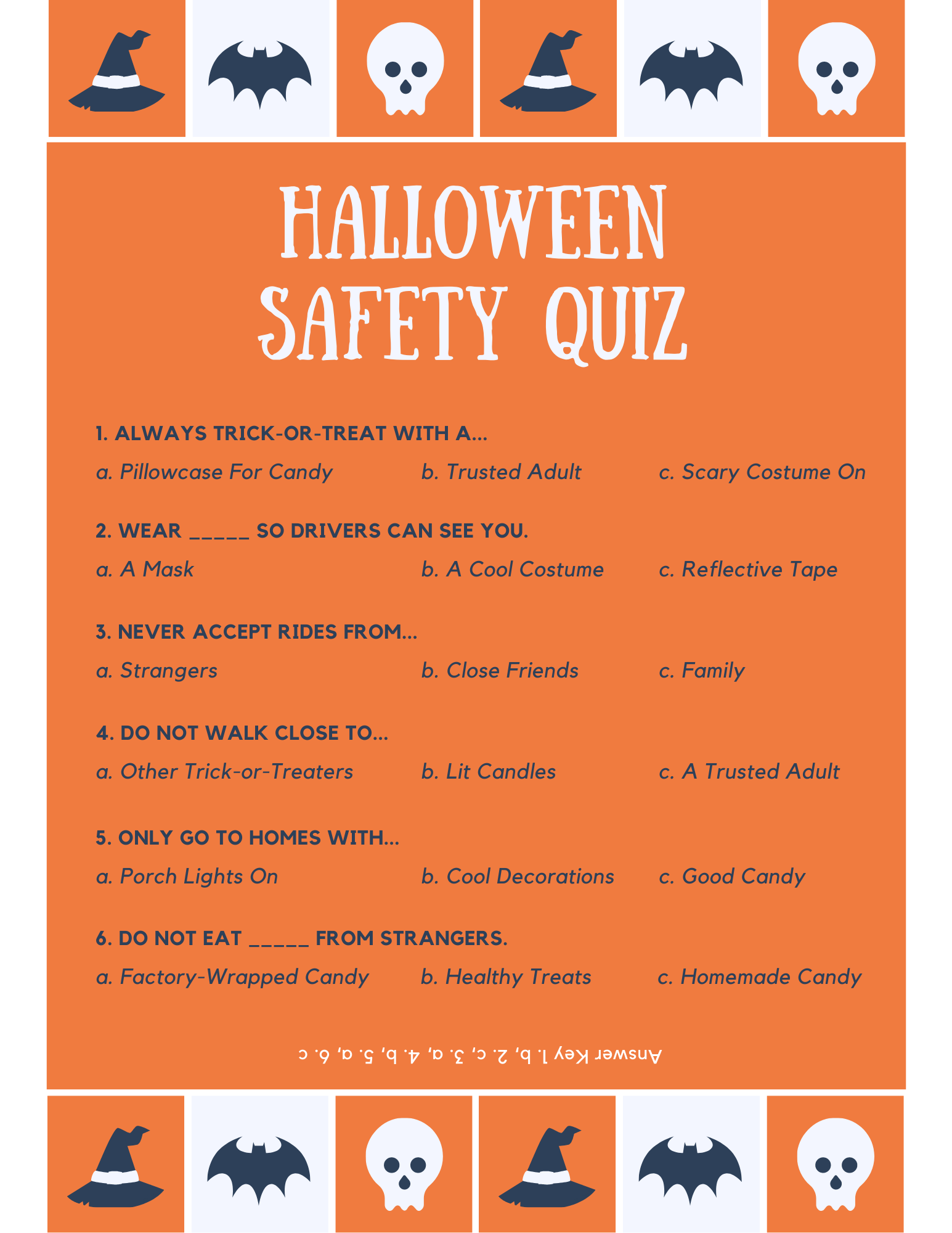 Halloween Safety Quiz