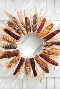 Dried Corn Wreath - prepare your home for fall