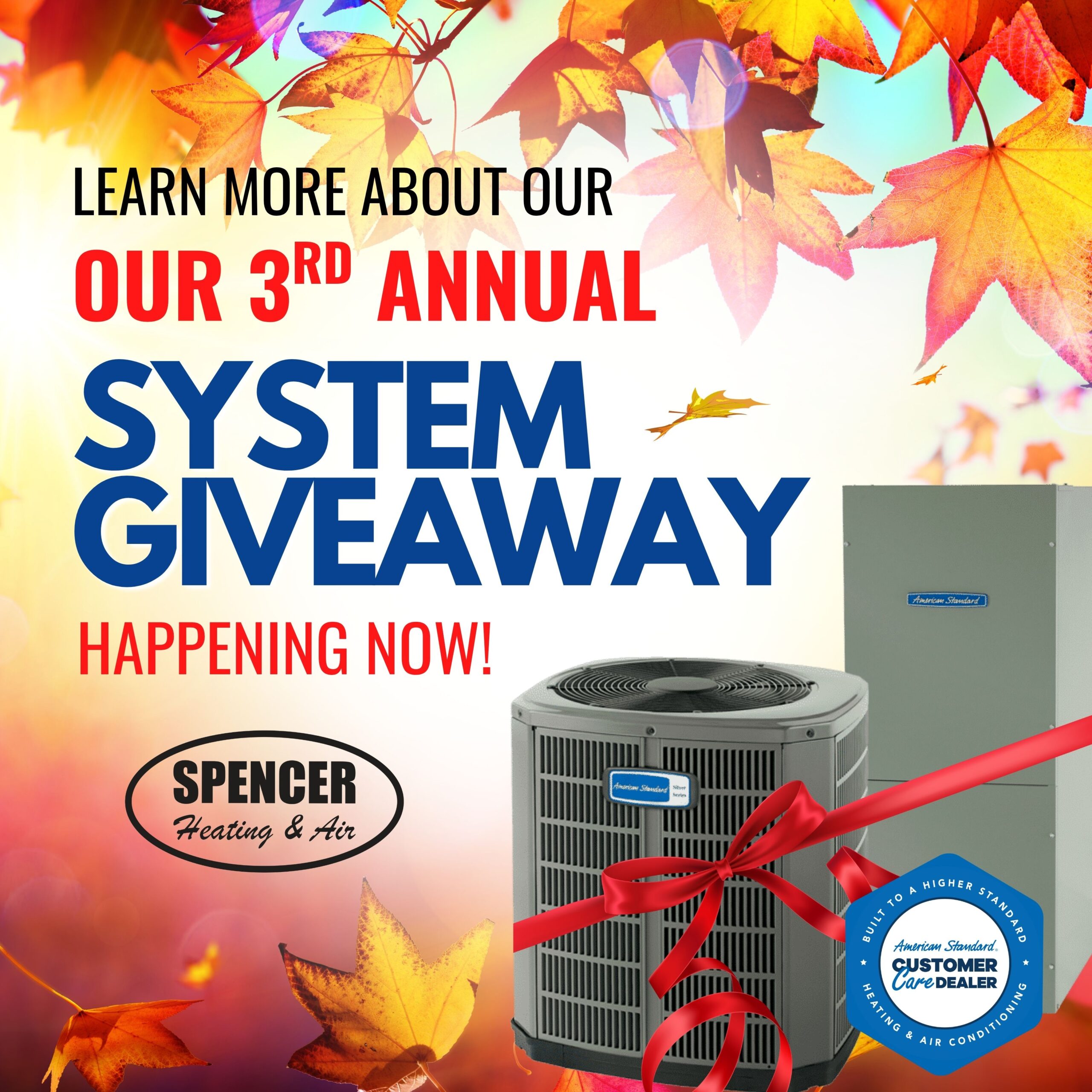 Spencer Heating and Air Gives Back: 3rd Annual HVAC System Giveaway​